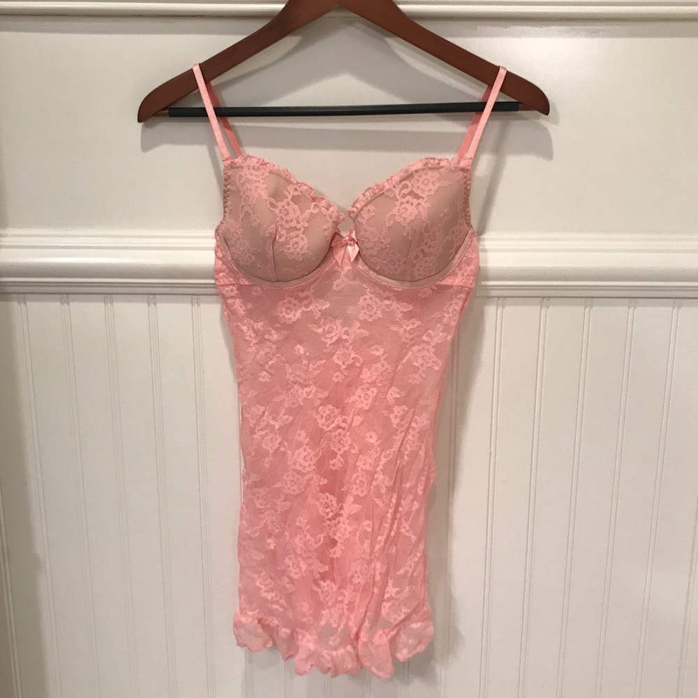 New Victoria’s Secret pink lace slip